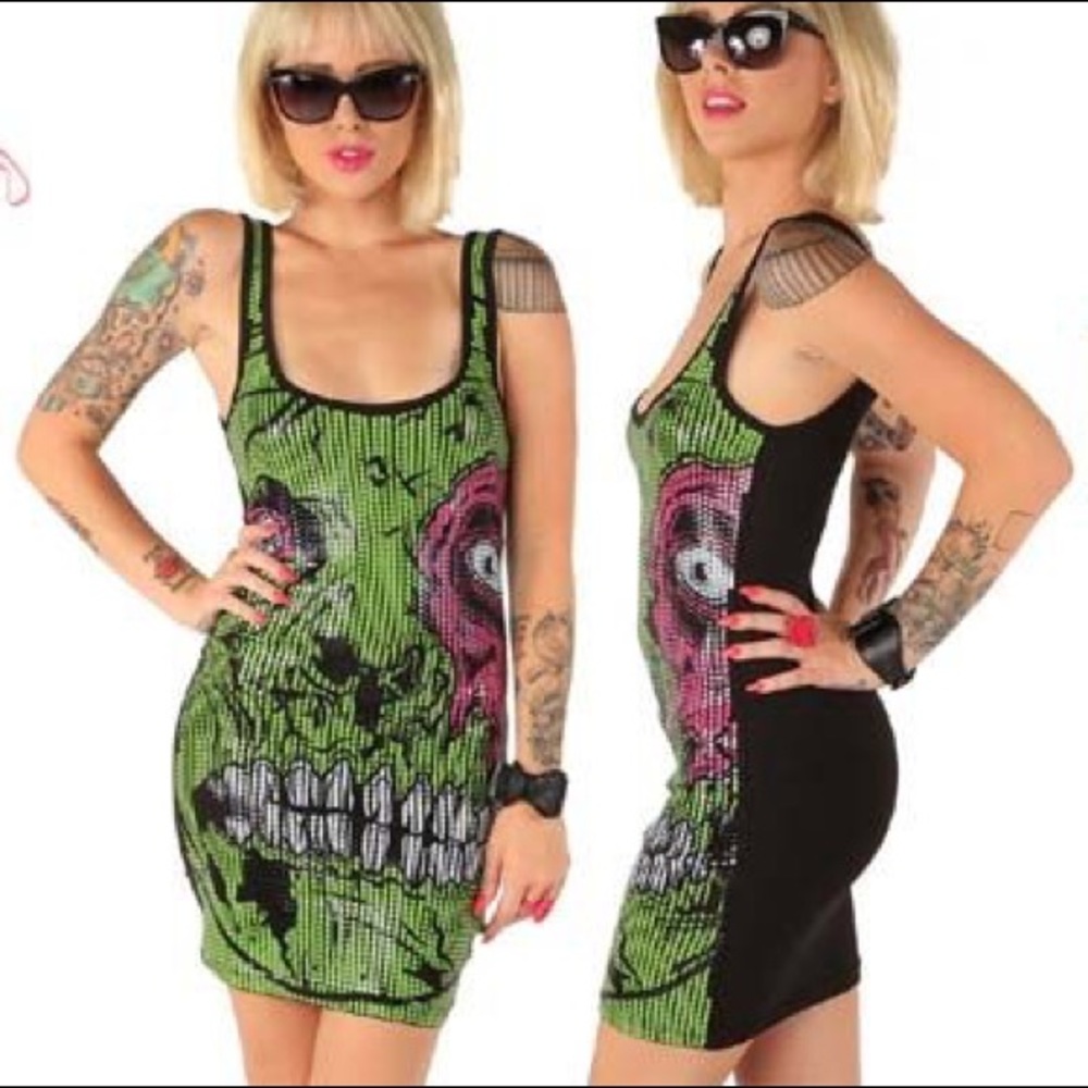 Iron fist Zombie Chomper sequin dress